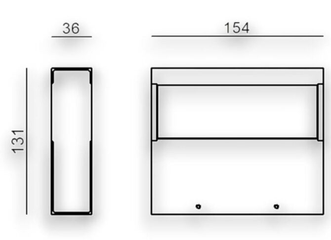 Applique Moderna Regolo 15,4 cm Marrone Led 14w Linea Light