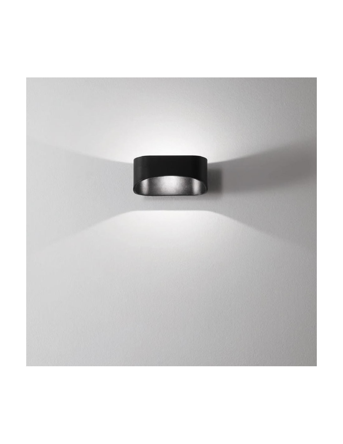 Applique Biemissione Drappo Grande Bianco Led 20w 3000K o 4000K Isyluce  932B