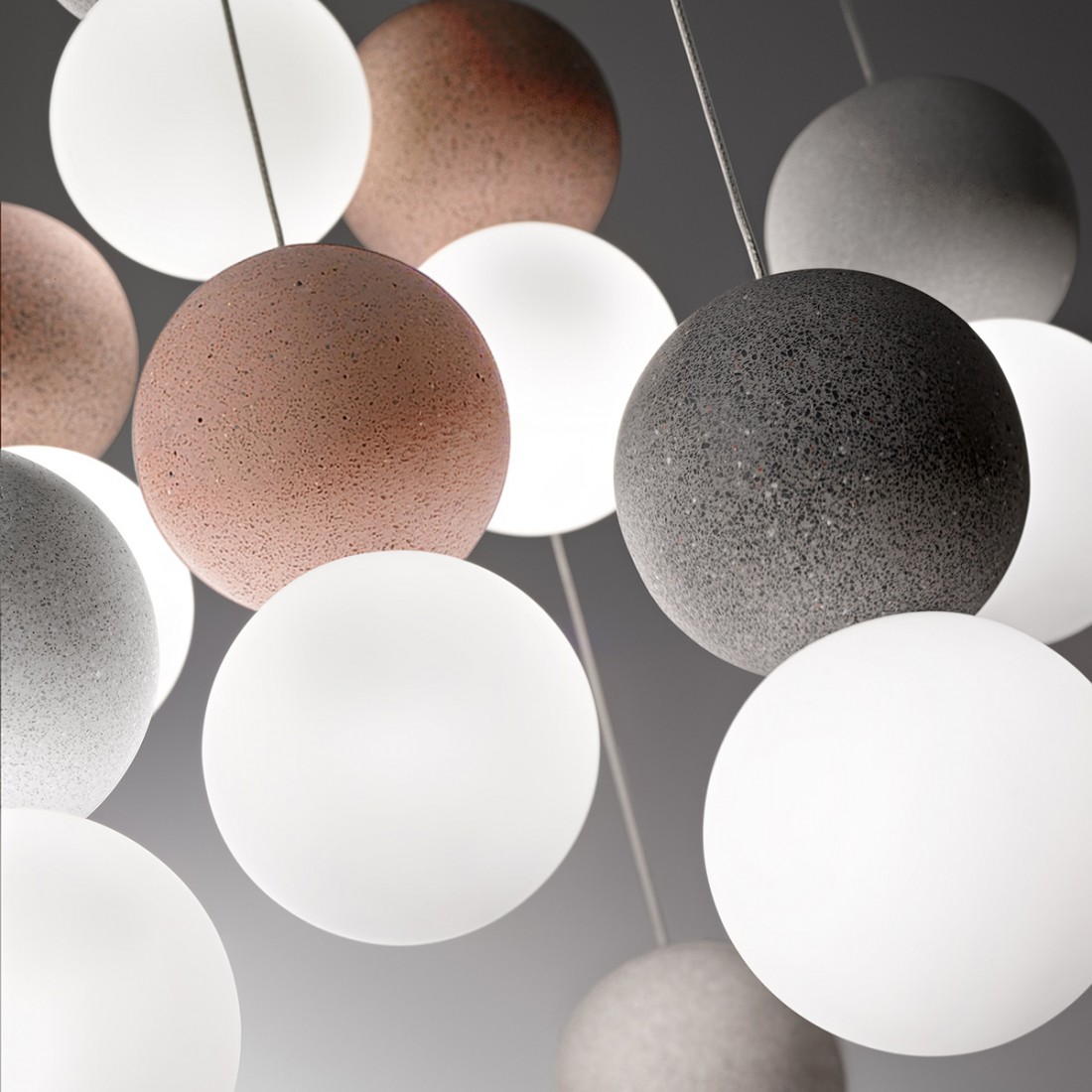 Gea Luce SFERA S10 Lampadario a Grappolo Multiluce in Vetro