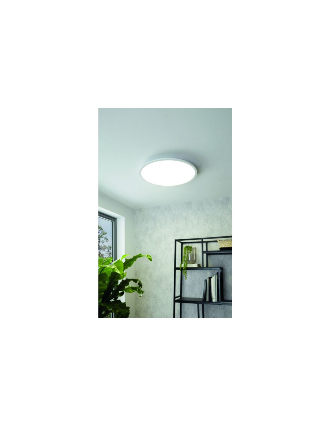 Plafoniera Moderna Led Rotonda Salobrena A Bianco Ø60 Cm Eglo Lampadari On Line 6716