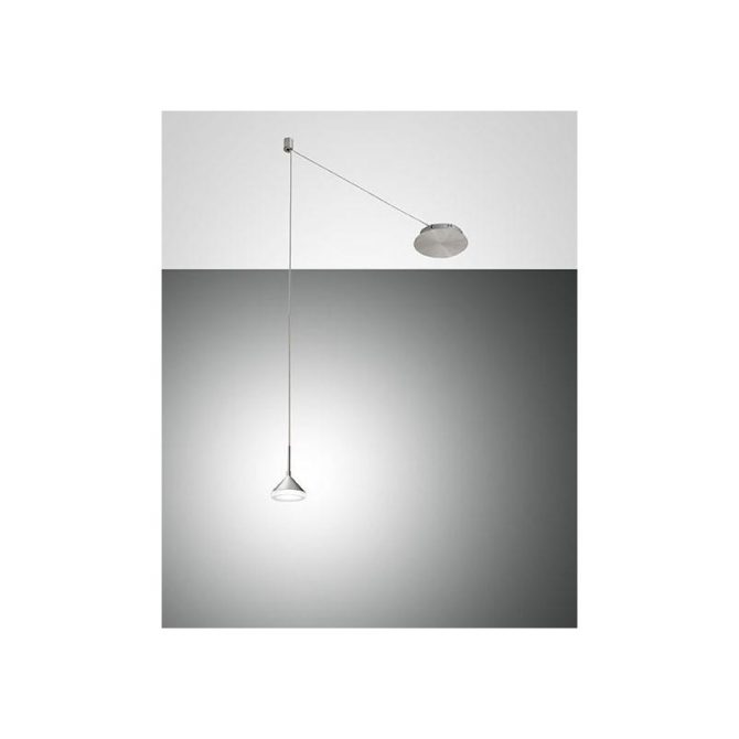 Sospensione con decentramento Led Isabella 8w alluminio Fabas Luce