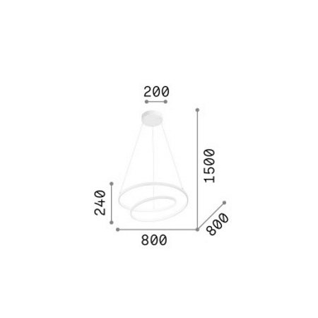 OZ Ideal Lux, Lampada Da Tavolo Led Moderna