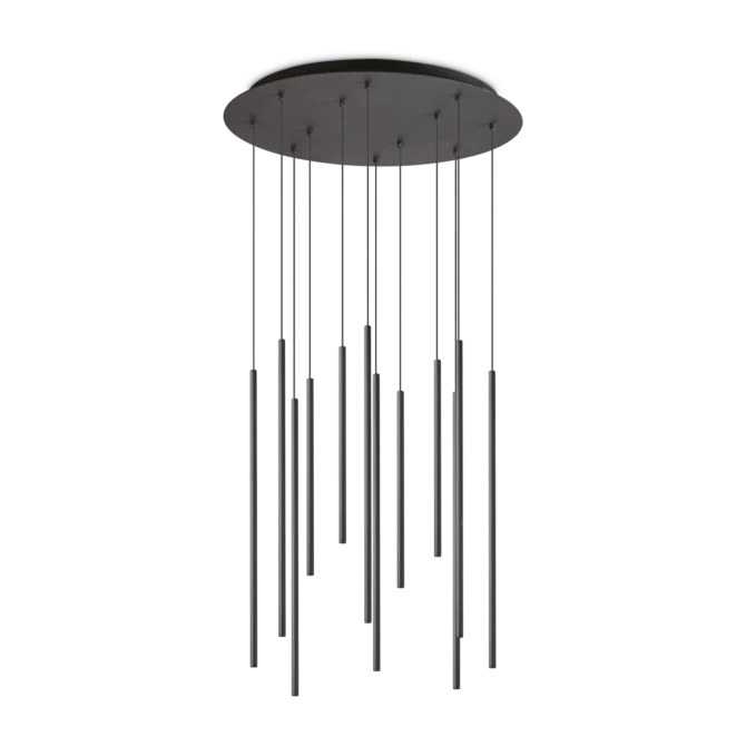 IDEAL LUX Sospensione FILO  SP 12 nero  - D. 60 H. 150 cm