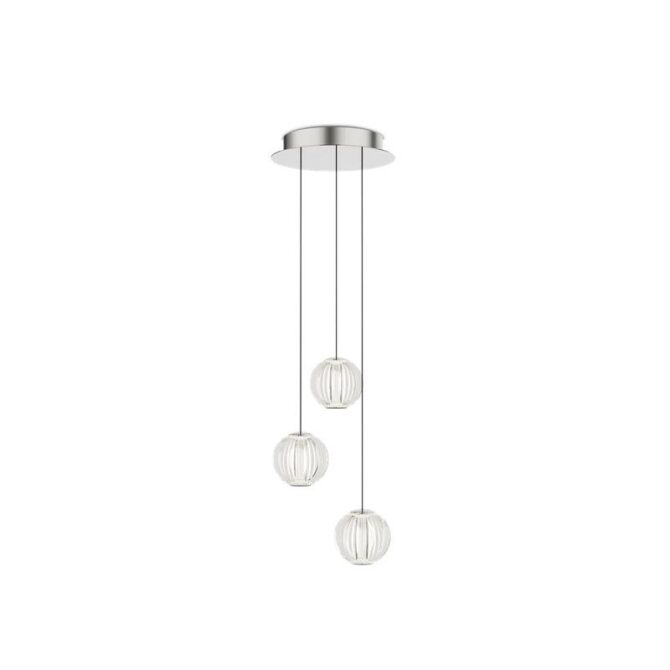 IDEAL LUX Sospensione DIAMOND a 3 luci - L. 25 cm - H. 230 cm