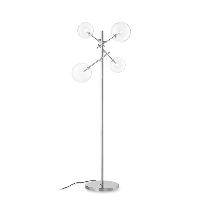 IDEAL LUX Lampada da terra EQUINOXE con finitura Ambra sfumata 3000 K- H. 166 cm