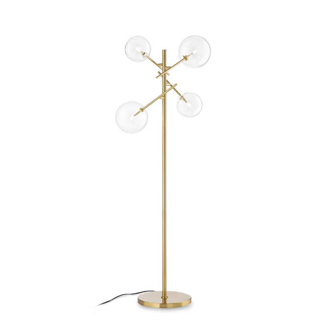 IDEAL LUX Lampada da terra EQUINOXE con finitura Ambra sfumata 3000 K- H. 166 cm